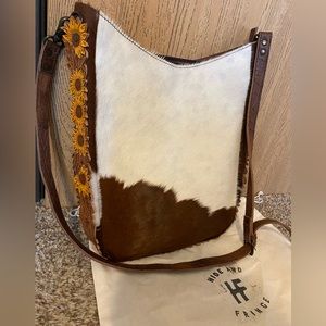 Brand new American Darling cowhide and leather bag from Hide and Fringe